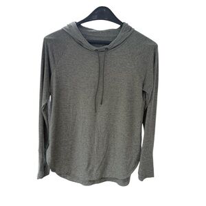 Athleta Uptempo Pullover Sweatshirt Hoodie Grey Size Medium